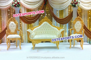 Conjunto de sofás de boda musulmán, conjunto de sofás de Maharaja real para boda - Product Image 5