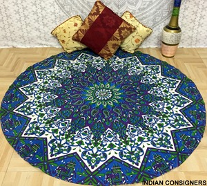 ผ้าปูเตียงผ้าฝ้ายลายดาวมันดาลาแบบแขวนติดผนังของตกแต่งบ้านเสื่อปิคนิคลายช้างอินเดียผ้าขนหนูชายหาด - Product Image 3