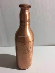 100% Pure Copper Insulated 1000ml Eco-Friendly Leak-Proof <b>Water</b> <b>Bottle</b> Classic Lid Cap Handmade Outdoor Business Style <b>Daily</b> Use - Product Image 5