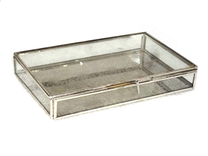 Marco de Metal decorativo con tapa de cristal, joyero para almacenamiento de joyas - Product Image 5