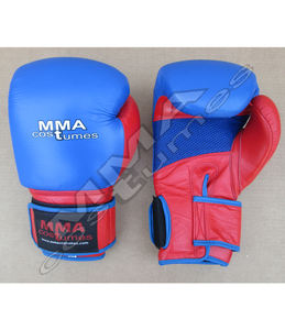 Personalizable doble correa Sparring Kickboxing Krav Maga guantes de cuero guantes de entrenamiento de boxeo con logotipo personalizado para artes marciales - Product Image 1