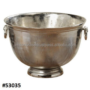 Hielera de Metal para Vino, Hielera Redonda para Fiestas, Cubitera de Acero para Bebidas, para Mesa - Product Image 3