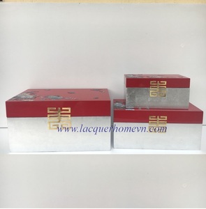 กล่องแล็คเกอร์ไม้ทาสีแบบเวียดนามกล่องแล็กเกอร์ MDF - Product Image 3