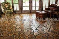 End Grain <b>Log</b> Flooring and Walls Amazing <b>OAK</b> Solid Wood Boards Natural Wood End Wood Floors - Product Image 3