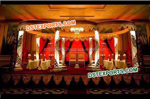 Nuevo Diseño de Mandap de Cristal para Bodas, Base de Metal con Cristales, Mandap de Cristal para Bodas, WASHINGTON - Product Image 4