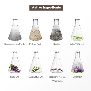 Barro volcánico a base de hierbas, limpieza hidratante profunda, uso facial - Product Image 6