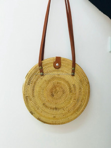 กระเป๋าถือหวายทรงกลมขนาดใหญ่กระเป๋ามีสไตล์ดีไซน์ใหม่จากเวียดนาม - Product Image 3