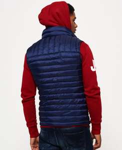 Gilet coupe-vent d'hiver décontracté pour hommes Design personnalisé et uni Fermeture à glissière Rembourrage chaud Tissu tricoté imperméable Grande taille 7 ans - Product Image 3