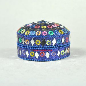 <b>Mirror</b> Working <b>Beaded</b> Trinket Box Working Indian Trinket Box - Product Image 4