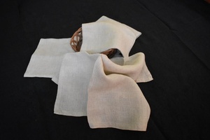 100% Serviettes en lin faites à la main Carré jetable de couleur naturelle pour les mariages à la maison Banquets et hôtels - Product Image 5