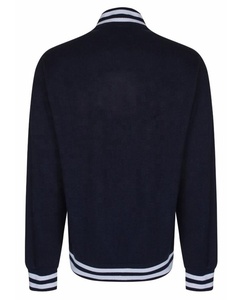 Veste universitaire d'hiver personnalisée unisexe de grande taille laine tricotée polyester fourrure de mouton cuir coton polaire bouton décoration - Product Image 2