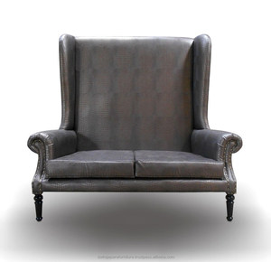 เฟอร์นิเจอร์-เฟอร์นิเจอร์คลาสสิกโซฟาปีกหลังสูง - Product Image 2