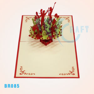 Carte de voeux pop-up 3D faite à la main Top tendance 'B'DAY HAPPY PETS' Design Made in Vietnam Souvenir Material - Product Image 6