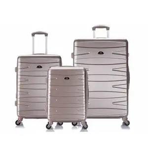 20 24 28 pulgadas 3pcs Abs maleta Trolley ligero Trolley bolsas de viaje equipaje conjuntos