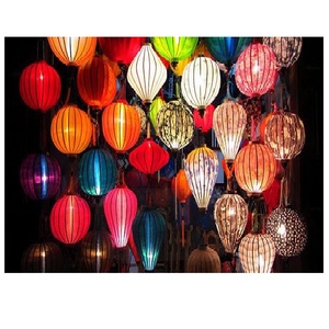 Lanternes en bambou soie vietnam moins cher - Product Image 1