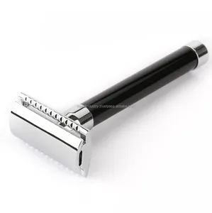 Long Handle Stainless Steel Safety Brand Razor For Men Reusable Razor Blades Manual Shaving