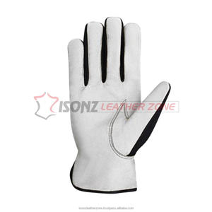 Gants de travail en cuir personnalisés anti-impact avec des caractéristiques anti-coupure et antidérapantes pour la protection des mains - Product Image 2
