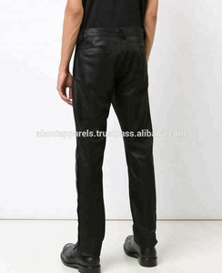 Pantalon en cuir véritable de mouton pour homme, élégant et personnalisé bon marché, pantalon de mode en cuir, extensible, offre spéciale, nouveauté - Product Image 3