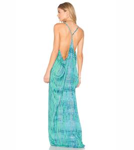 2021ใหม่แฟชั่นฤดูร้อนของสาวๆสวมผูกและย้อมยาวเซ็กซี่ปาเก็ตตี้ชุด - Product Image 2