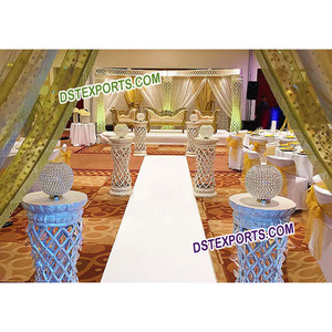 Decoración de escenario de cristal para boda, Palazzo, escenario indio, decoración para bodas - Product Image 1