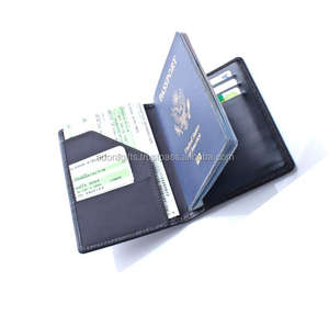 Genuine <b>Leather</b> Travel Passport Cover and Wallet Case New India Design for Wholesale Secure and Stylish Travel Companion - Product Image 1