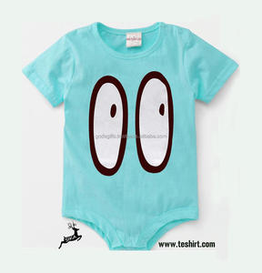 OEMที่กำหนดเองUnisex Romperผ้าฝ้ายอินทรีย์เสื้อผ้าเด็กไม้ไผ่Tirupurอินเดียการ์ตูนสัตว์ตลกพิมพ์Romper Jumpsuit - Product Image 3
