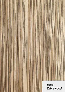 Zebra wood veneer sliced veneer for plywood