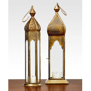Lanterne à bougie en métal arabe prix de gros pour la maison et le mariage décoratif Ramadan décorer lanterne design marocain - Product Image 5