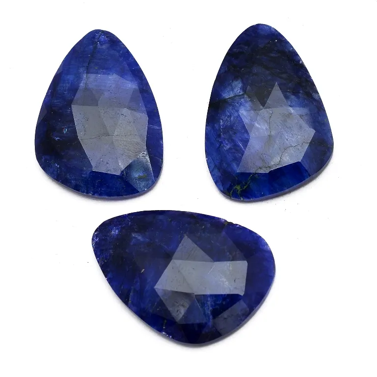 Blue Saphire Sapphire Hình Dạng Tự Nhiên Đá Quý Lỏng Lẻo