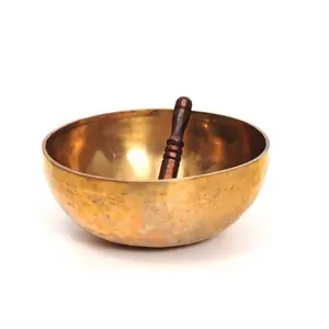 ハンドハンマー真鍮歌うボウル1.9kg金属工芸品宗教的な手作り歌うボウル瞑想のための仏教の鐘手作り