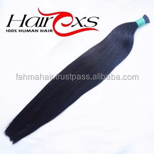 Paquetes de cabello humano brasileño Remy virgen 100%, 20-28 pulgadas, estilo de onda profunda, extensión de encaje de doble trama, recto Natural - Product Image 1