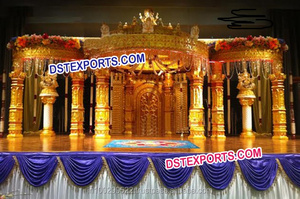Decoración de Boda India Dorada, Mandap con Mariposas, Pilar de Fibra para Mandap de Boda, Mandaps para Boda WASHINGTON - Product Image 5