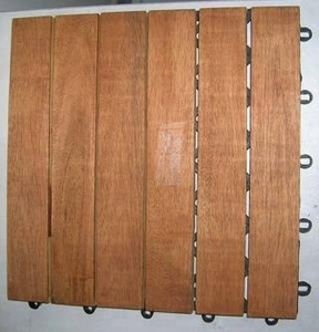 Carrelage de terrasse en bois d'acacia, teck massif, bricolage, meubles de jardin extérieur, jardin vietnamien, arrière-cour - Product Image 5