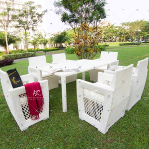 ชุดรับประทานอาหารหวายโพลีสังเคราะห์สำหรับสวนกลางแจ้ง,เฟอร์นิเจอร์หวายดีไซน์พิเศษ - Product Image 2