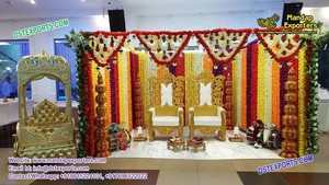 Mandap de pilares de colmillo indio para boda, pilares de maletero de elefante de Maharaja, de nuevo diseño de FRP Mandap, impresionante - Product Image 5
