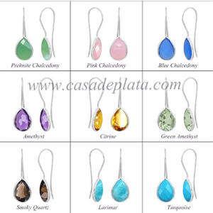 แหวนเงิน925ประดับหินมูนสโตนโรสคาลซิโดนีธรรมชาติประดับเพชรหลากสีสำหรับงานปาร์ตี้ - Product Image 3