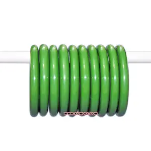 Brazalete de Resina Verde Vibrante de Talla Grande, Brazaletes Multicolores - Product Image 1