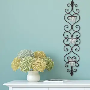Wrought Iron <b>Wall</b> <b>Candle</b> <b>Holders</b> for Home Decor - Product Image 1