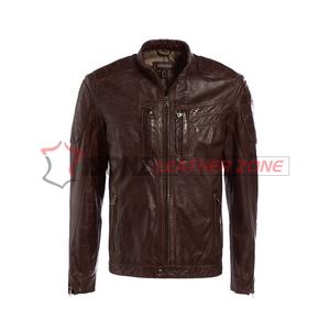 2024 Custom Vintage Cropped Genuine Cowhide <b>Leather</b> <b>Jacket</b> <b>Women</b> Distressed Genuine Cowhide Motorcycle <b>Leather</b> Winter Spring - Product Image 4