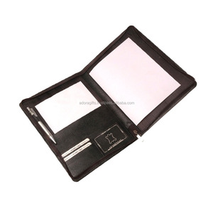 ไดอารี่ปกหนังที่มีช่องใส่กระดาษที่มีห่วงปากกาที่แนบมา - Product Image 1