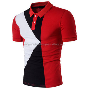 ที่มีคุณภาพสูงผ้าฝ้าย100% บางผสมสีผู้ชายเสื้อโปโล - Product Image 1