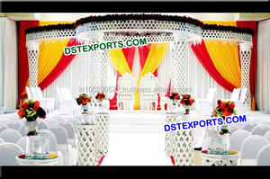 ชุดแต่งงานคริสตัล Mandap หกเสาคริสตัล Mandaps - Product Image 5