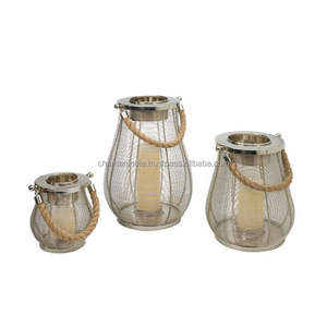 Wire Mesh Candle <b>Lantern</b> - Product Image 1