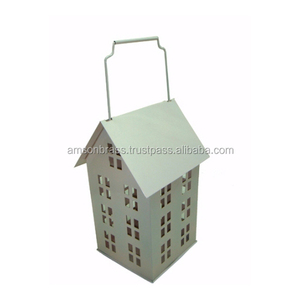 House Lantern <b>Tea</b> <b>Light</b> Candle Cottage House Style Candle Lantern - Product Image 4