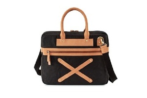 Waxed Canvas and Leather <b>Laptop</b> <b>Bag</b> - Product Image 4