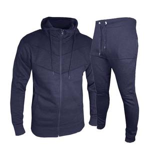 Survêtements de sport internationaux pour hommes en polyester/coton, avec broderie de logo frontal de 12 cm, fermeture éclair, pour l'automne - Product Image 1