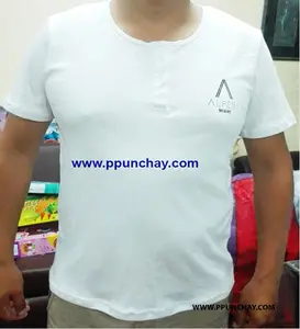 T Shirt erkek organik Pima pamuk Ppunchay Peru kaliteli ekip boyun