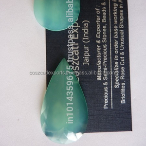 
 
 
 หินธรรมชาติสีเขียวแคลเซโดนีทรงลูกแพร์คุณภาพสูงสำหรับขายส่ง ขนาดปรับแต่งได้ ผลิตในอินเดีย ยี่ห้อ COSZCATL KAQUCHAL - Product Image 2