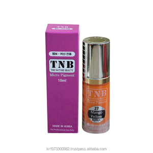 Encre pigmentaire cosmétique pour sourcils de type crème longue durée TNB Professional 10 ml Couleur jaune mangue Fabriqué en Corée - Product Image 1