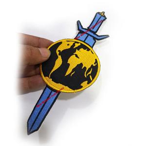 Patchs brodés personnalisés en toile et caoutchouc PVC thermocollants écologiques bon marché pour vêtements - Product Image 4